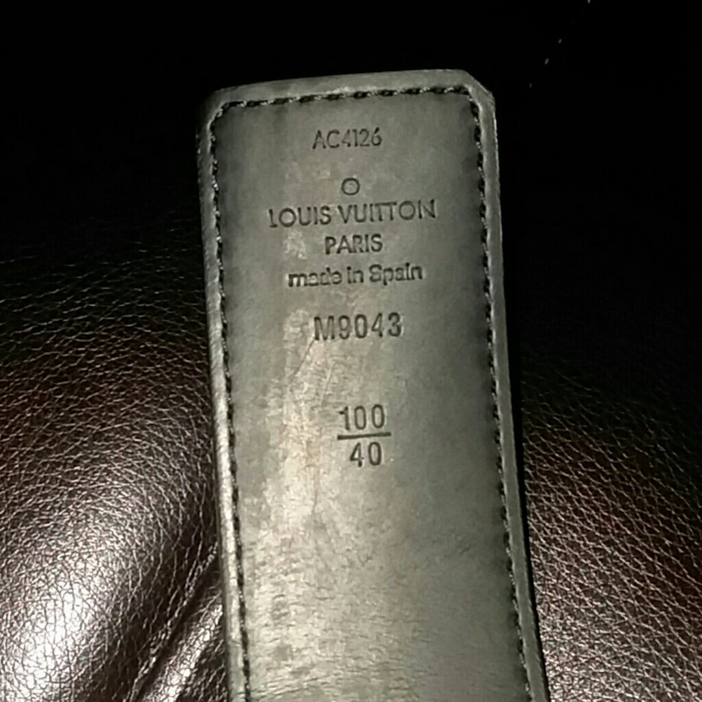Louis Vuitton Belt Monogram Eclipse Black/Gray - Picture 3 of 4